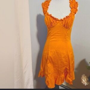 Free people orange dress